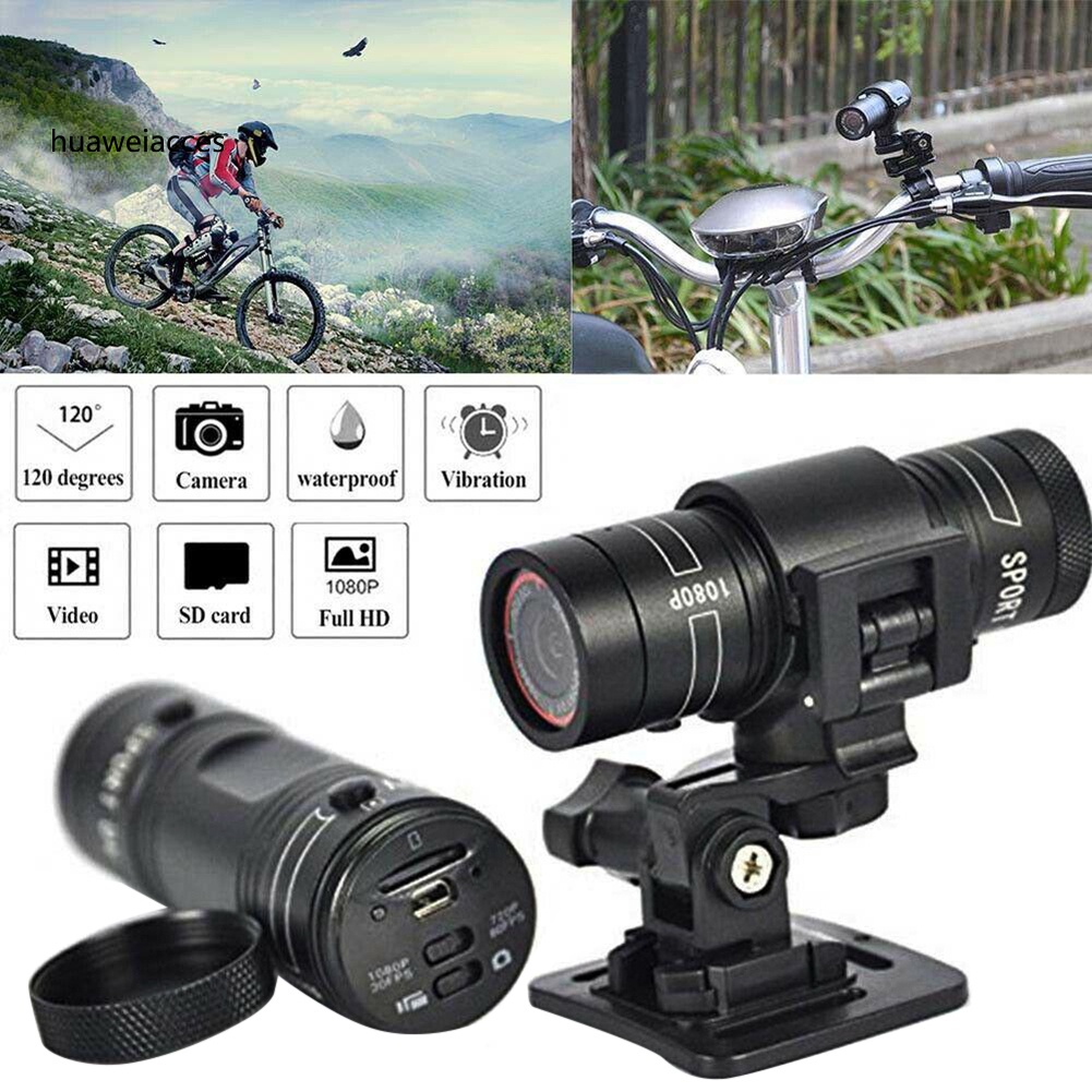 HUA-F9 Portable Mini Waterproof Outdoor Cycling Sports HD Camera DV Video Recorder