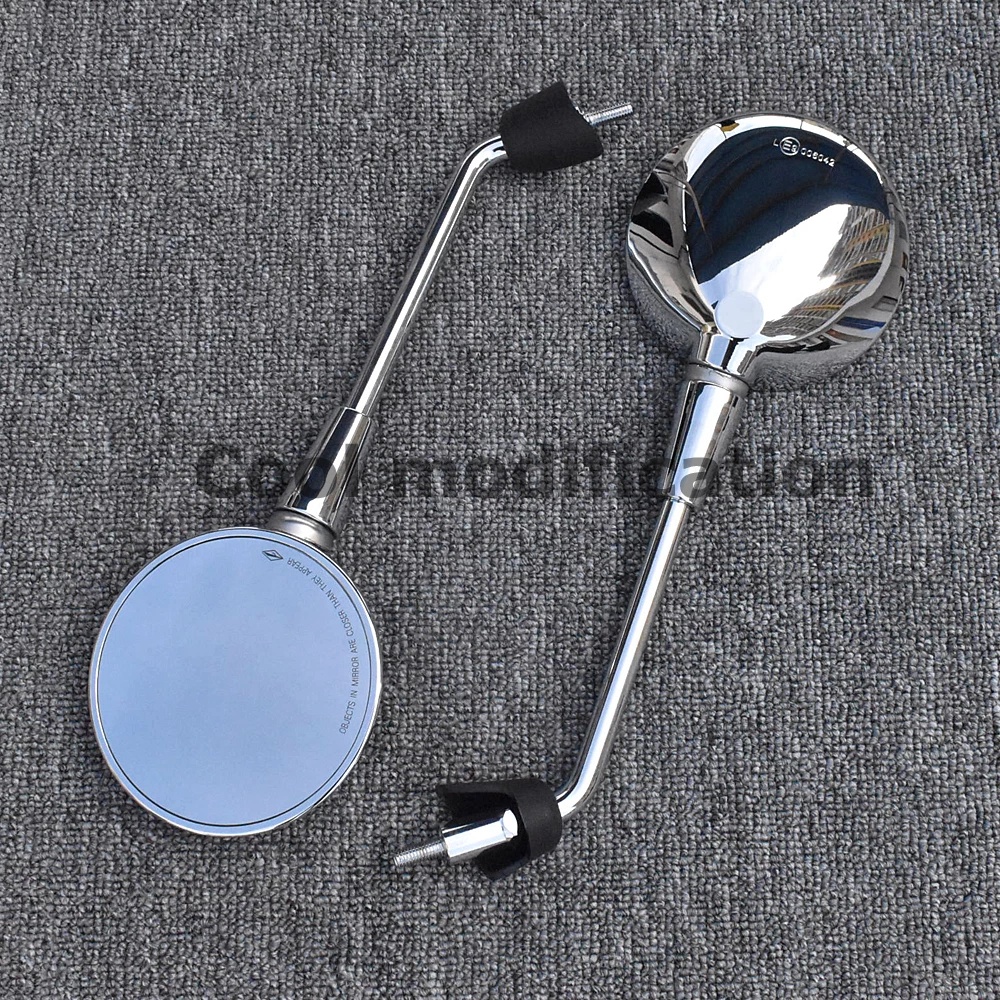 Gương Chiếu Hậu Dài Bằng Chrome Chất Lượng Cao Cho Xe Máy Vespa Sprint Primavera 150 GTS300 2019-2021