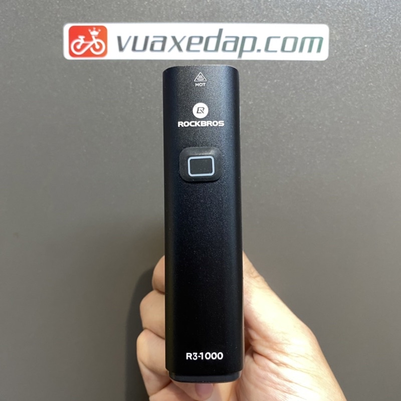 Đèn trước xe đạp Rockbros R3-1000 siêu sáng 1000 Lumen Pin 4800mAh Chống nước Sạc USB