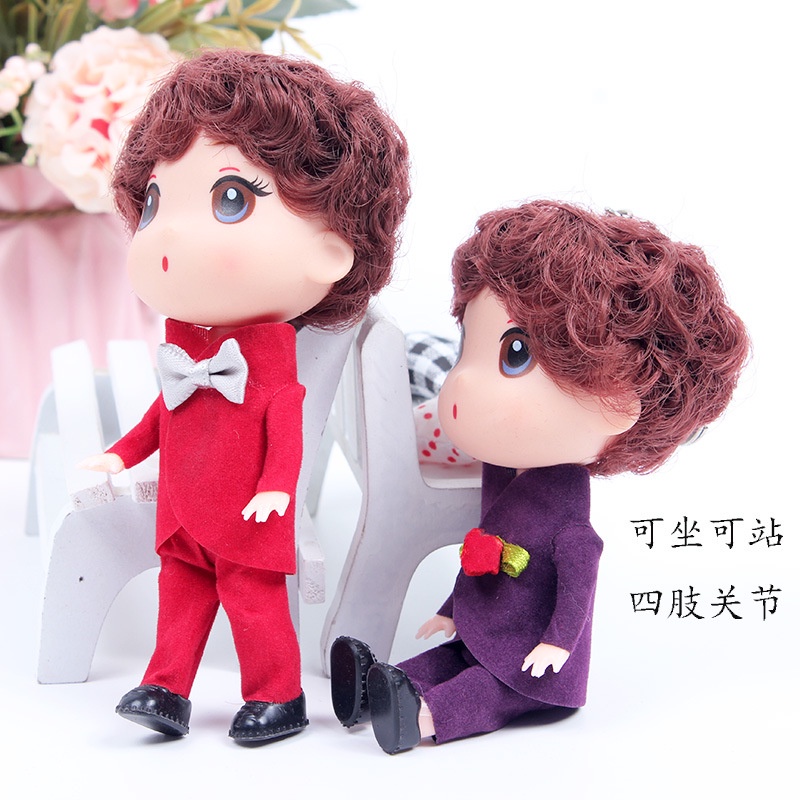 Búp bê trang trí bánh sinh nhật  búp bê Chipi nam 12cm