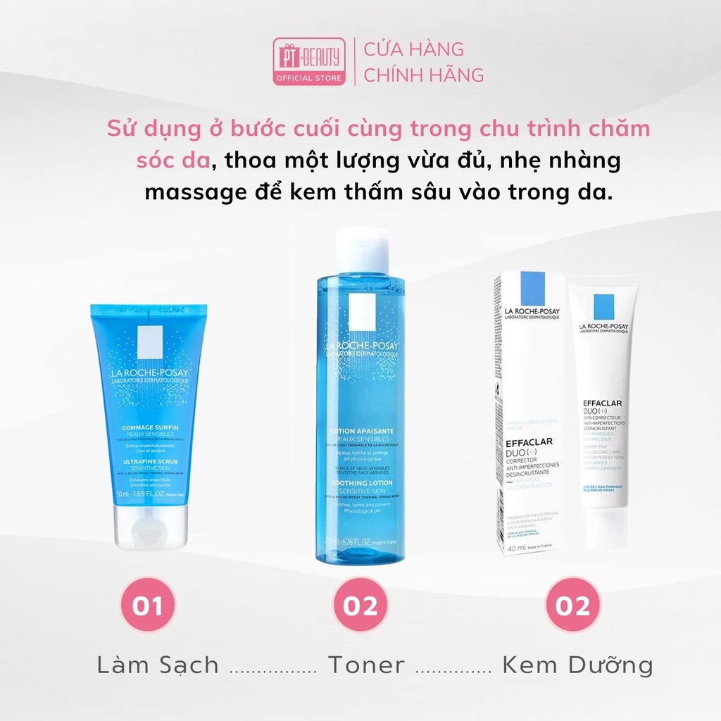 Kem dưỡng La Roche-Posay Effaclar Duo+ Corrective Unclogging Care Antiimperfection Anti-marks Anti-Reoccurence 40ml