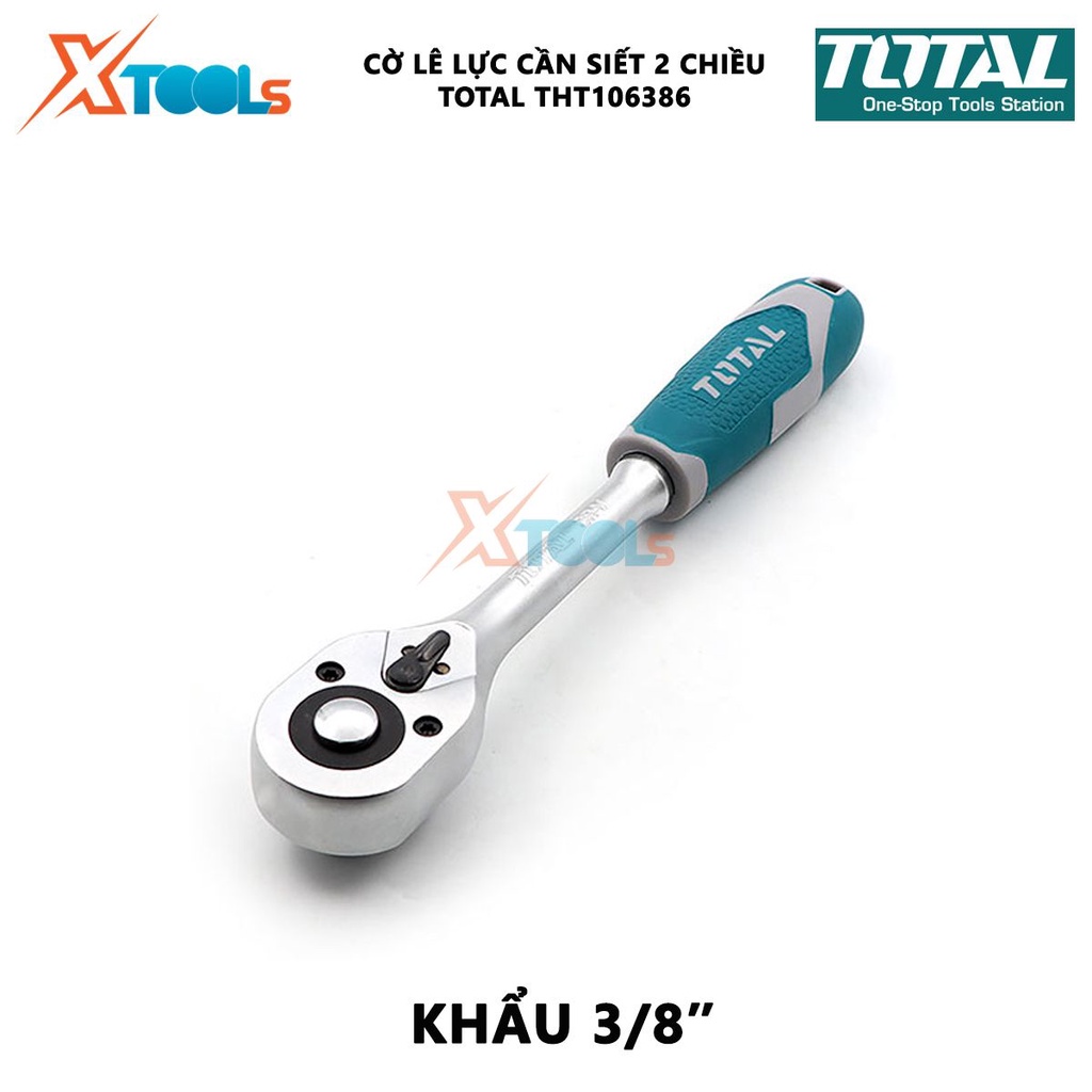 Cờ lê cần siết lực 2 chiều TOTAL THT106386 cờ lê lực 3/8inch - 45 răng điều chỉnh lực siết ,vặn bu lông,kiểm tra lực siế