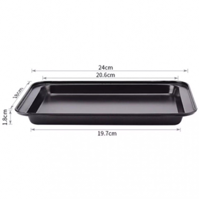 Khay nướng bánh chữ nhật chống dính 18 x 24/ 33 x 23