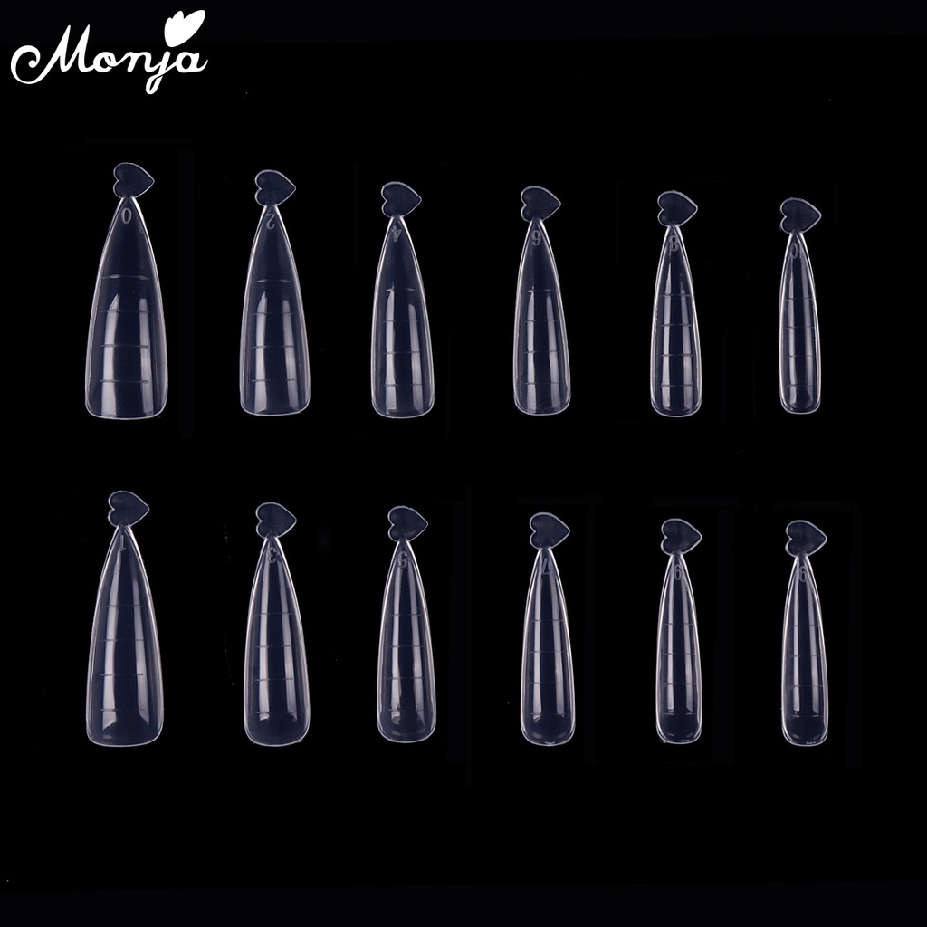 Set 120 Móng Tay Giả Khuôn Poly Gel Cho Trang Trí Móng Tay Nghệ Thuật