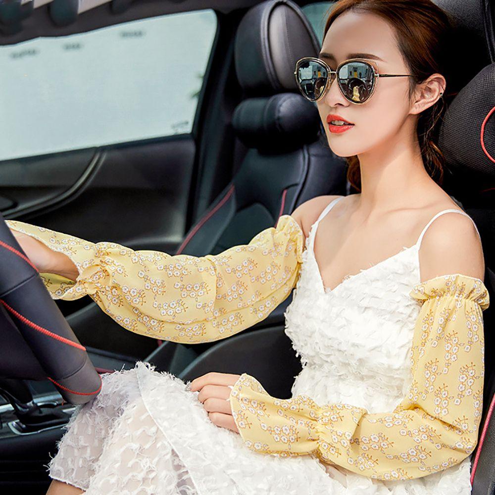 Găng Tay Mỏng Làm Mát Họa Tiết Hoa Cho Nữ Chạy Bộ Câu Cá