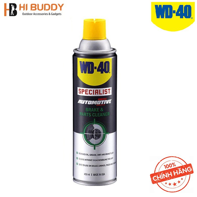 Chất làm sạch cụm thắng/phanh WD-40 Brake & Parts Cleaner 450ml