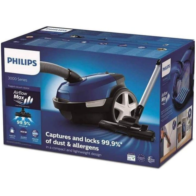 Máy hút bụi Philips XD3110/09 công suất 900W, hút sạch 99,9% bụi nhập khẩu Đức