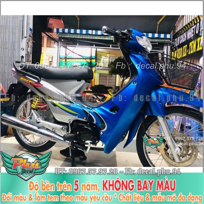 Tem rời Wave nhỏ Xanh Bạc Candy (B) -1