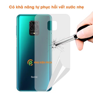 Dán màn hình Xiaomi Redmi Note 9 Pro và mặt lưng Redmi Note 9 Pro và dán camera Redmi Note 9 Pro - Combo3