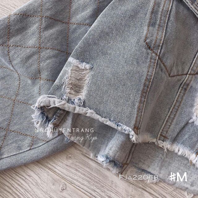 Khoác jean lửng tay thêu MK193 KJW052 | BigBuy360 - bigbuy360.vn