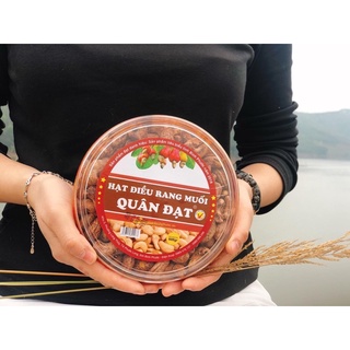Hộp tròn - Hạt điều rang muối vỏ lụa 500g