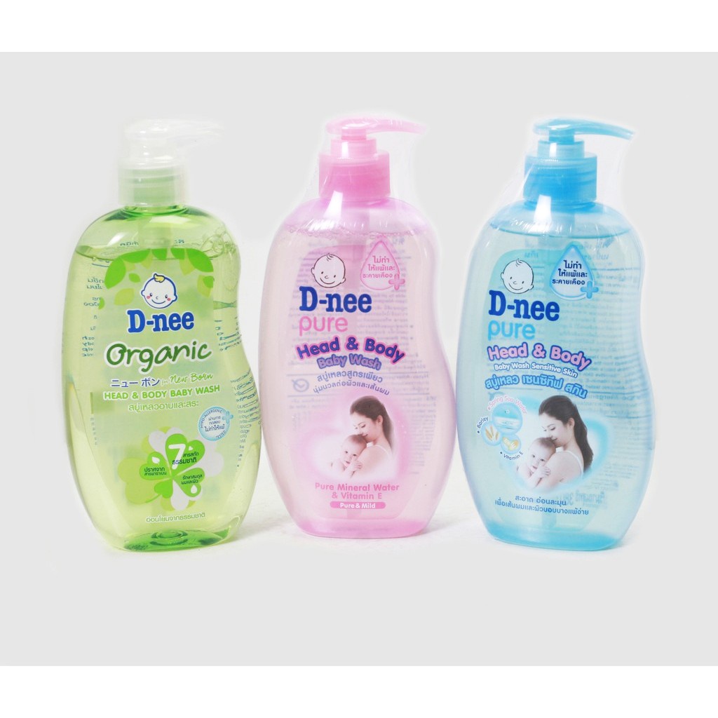 Sữa Tắm Gội Toàn Thân Dnee Baby Thái Lan 380ml Cho Bé Dưới 3 Tuổi