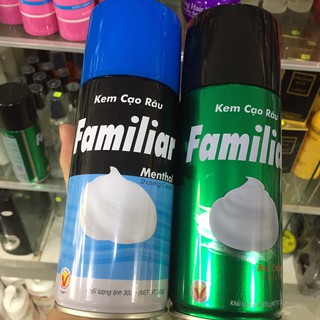Kem (bọt) cạo râu Familiar Menthol 300g có 2 màu