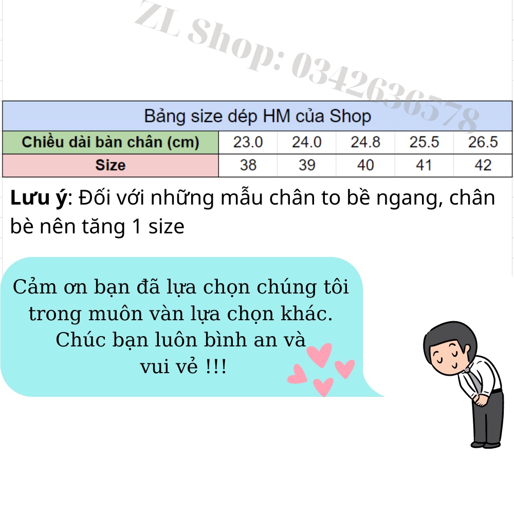 Dép HM nam cực chất, Dép Quai ngang Da Bò xịn cao cấp / Dép HM nam nữ đế Cao Su Hàng loại 1