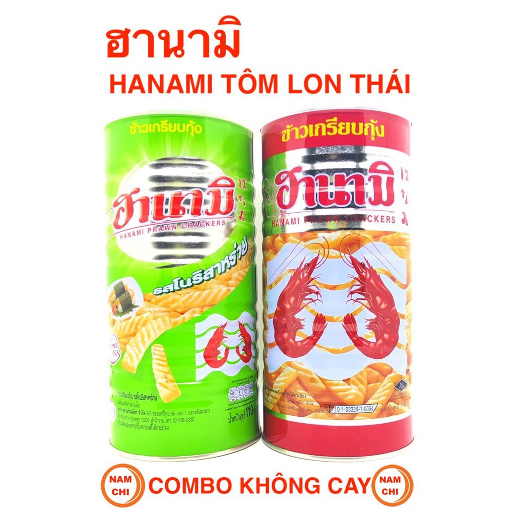 [DATE MỚI] Snack Tôm Lon Hanami Ăn Vặt Siêu Thơm Ngon Dinh Dưỡng 110g Đủ 4 Vị (Cay Truyền Thống Rong Biển Tomyum)i