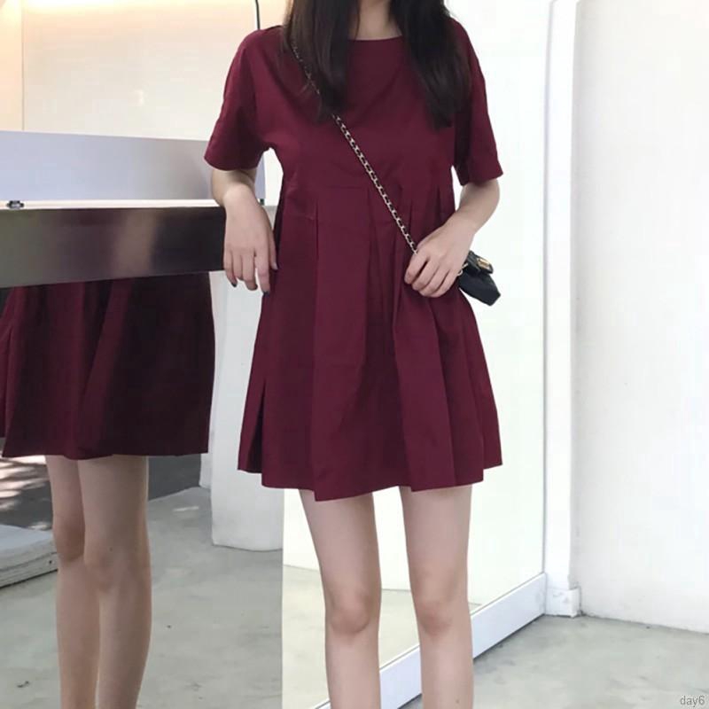 Đầm nữ ngắn tay dáng ôm phong cách Hàn Quốc