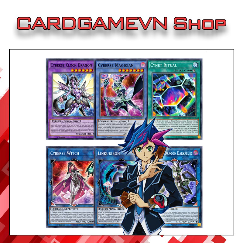 Bộ Bài Yugioh VRAINS Cyberse Yusaku Fujiki 54 lá - HB21