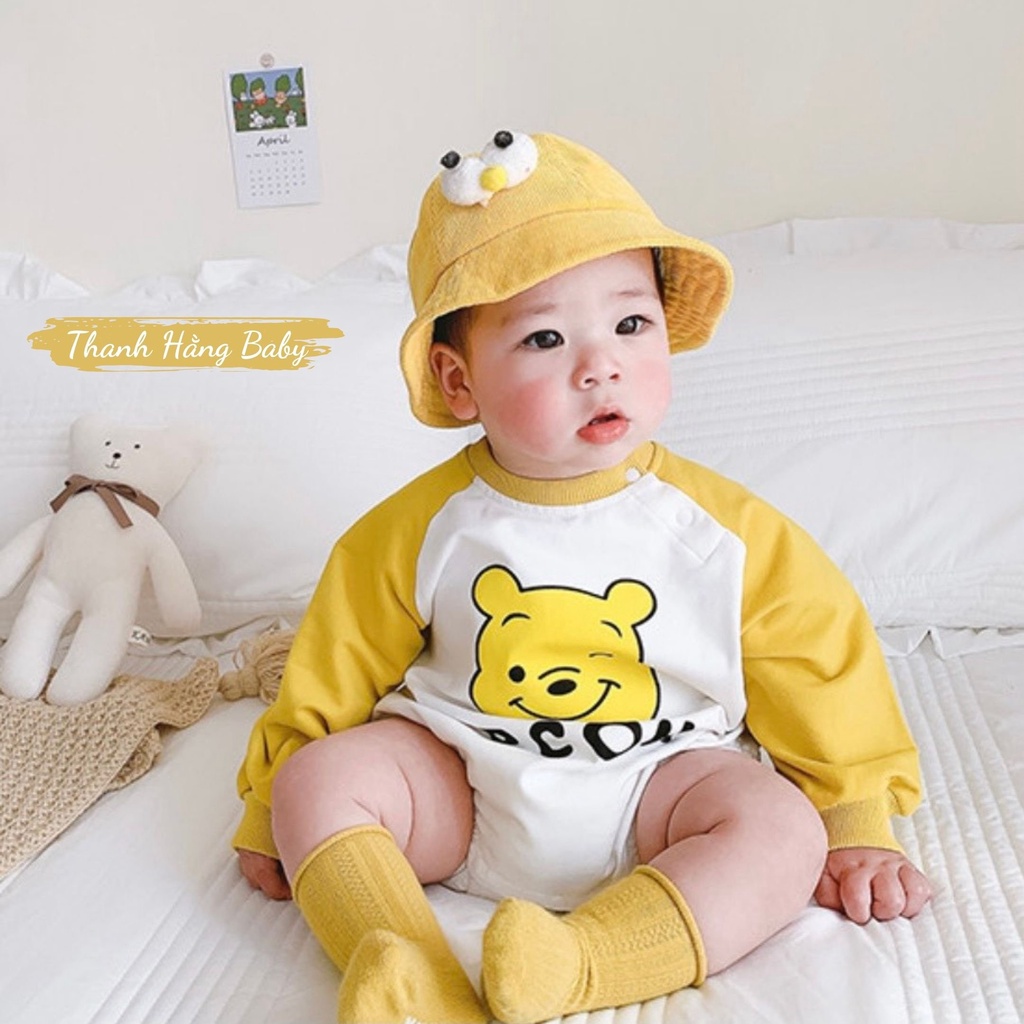 Bodysuit cho dài tay cho bé, body cho bé trai bé gái sơ sinh Thanh hằng baby 5 - 13 kg