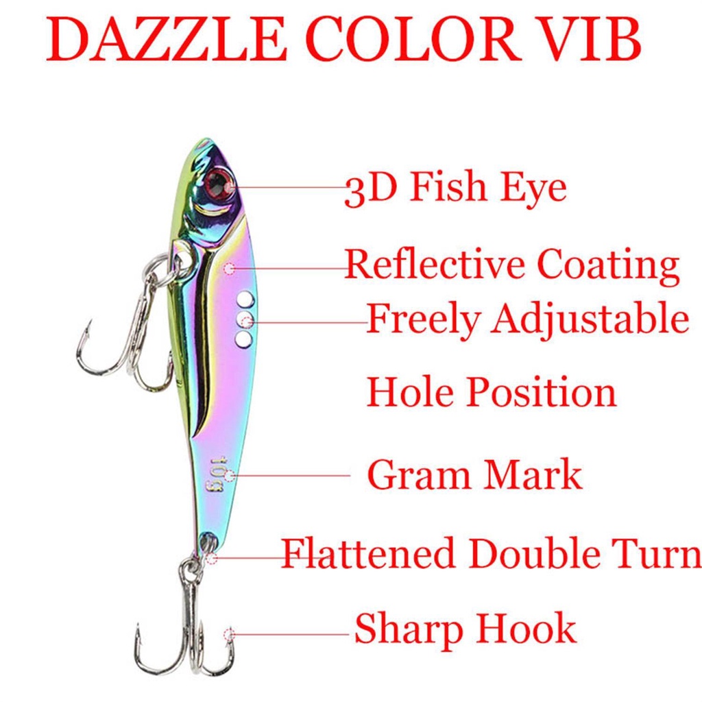 Mồi Câu Cá Giả Bằng Kim Loại Đính Sequin Lấp Lánh