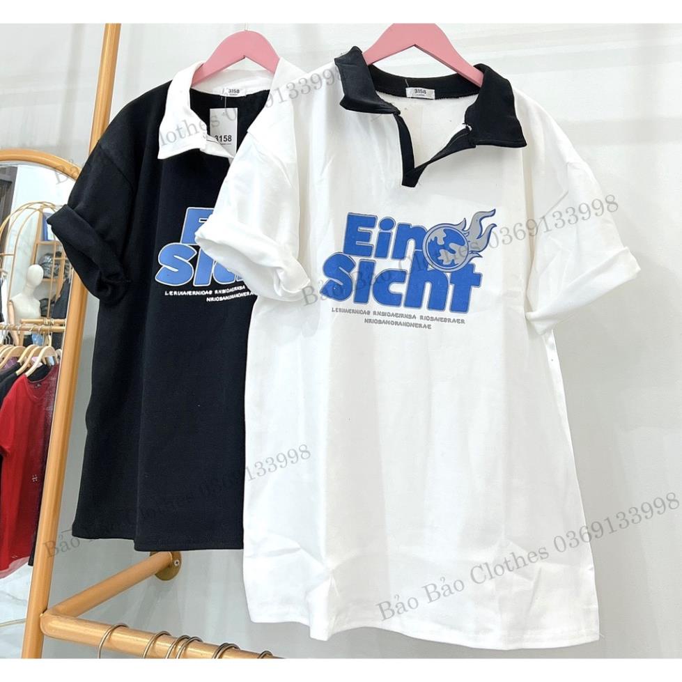 Áo Thun Polo Nam Nữ  Form Rộng Cổ Bẻ EIN Vải Dày Mịn Thoáng Mát Thiết Kế Thời Trang Kiểu Dáng Năng Động