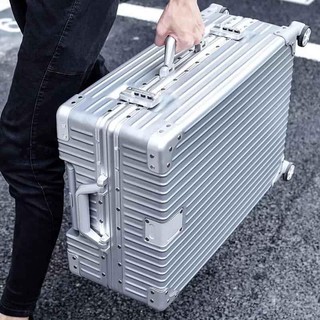 [TẶNG BỌC VALI] Combo (Size 20+24 Inch) Vali Khóa Sập Khung Nhôm A218