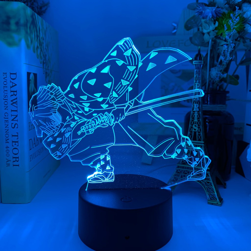 Acrylic Table Lamp Anime Attack on Titan for Home Room Decor Light Cool Kid Child Gift Captain Levi Ackerman Figure Night Light