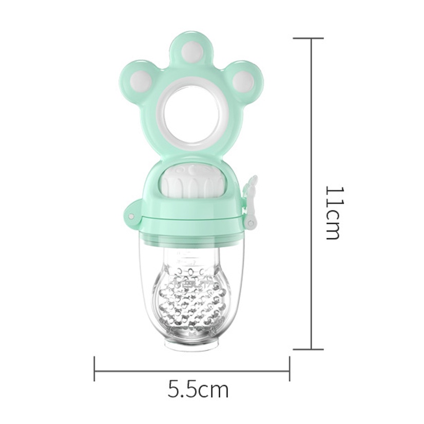 Túi nhai ăn dặm 3 NÚM SILICONE - túi nhai ăn dặm chống hóc MISUTA cho bé từ 5 tháng