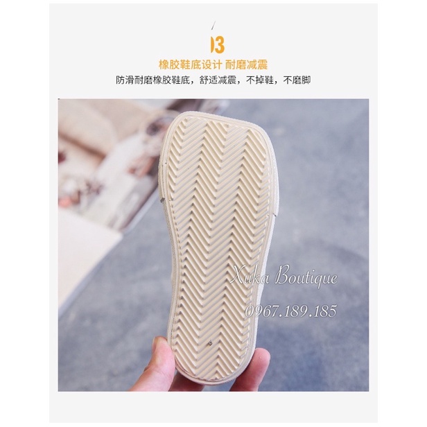 Giày Thể Thao CV TMT mũi vuông mẫu mới cho bé
