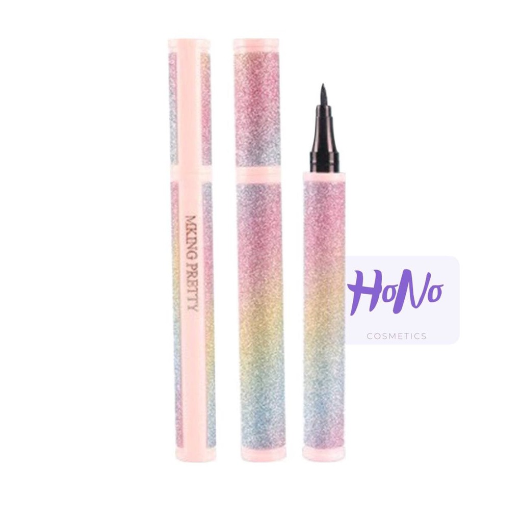 Bút Kẻ Mắt Nước Siêu Mảnh Lấp Lánh Cầu Vồng