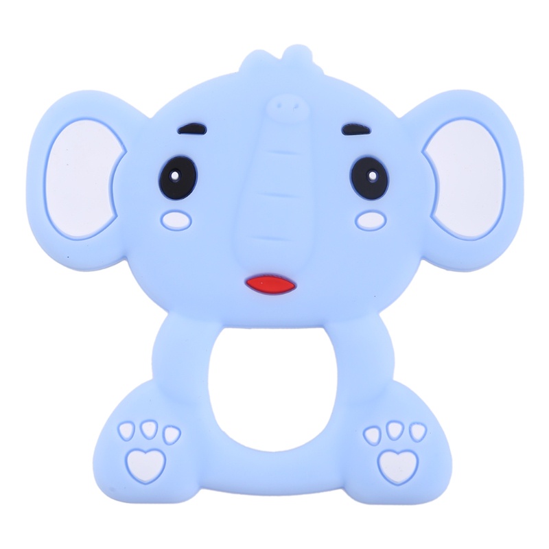 Wmmb Dụng Cụ Gặm Nướu Bằng Silicon Không BPA Hình Cú Hươu Cao Cổ Voi Hoạt Hình Cho Bé M