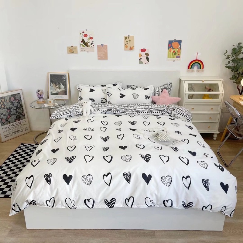 (Giá Sốc) Bộ Chăn Ga Gối Cottong Poly mẫu mới 2020