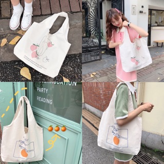 Tote cam đào Ulzzang