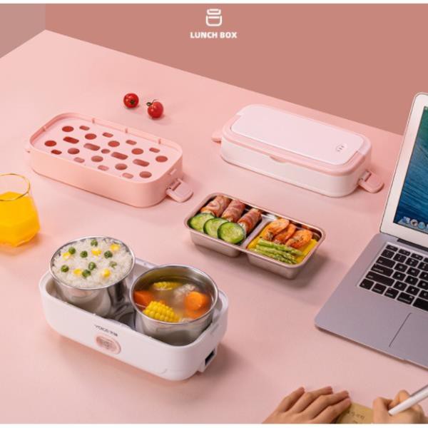 [Giá sập sàn] Hộp cơm cắm điện Yoice Y-FH5A, 2 tầng 4 ngăn, sử dụng để nấu chín, hâm nóng, giữ nhiệt | BigBuy360 - bigbuy360.vn