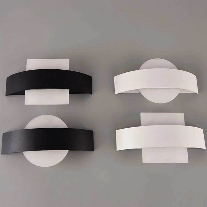 Đèn LED Treo Tường Hình Tròn / Vuông Phong Cách Bắc Âu Độc Đáo Trang Trí Nhà Cửa