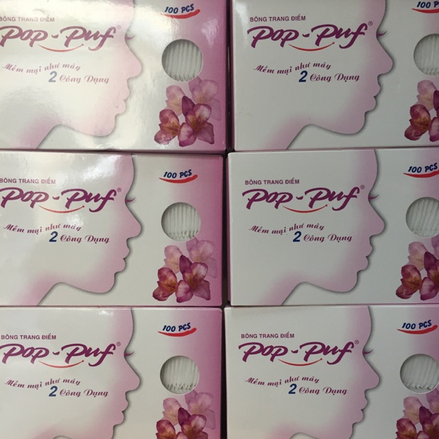Compo10 Bông tẩy trang Pop - puf 100 miếng
