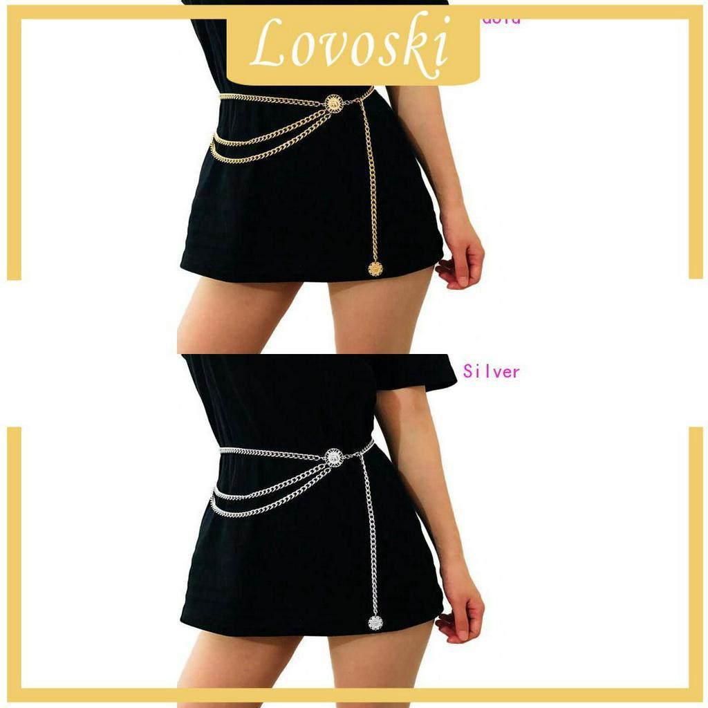 Dây thắt lưng phối tua hình mặt trời kiểu dáng thời trang cho nữ