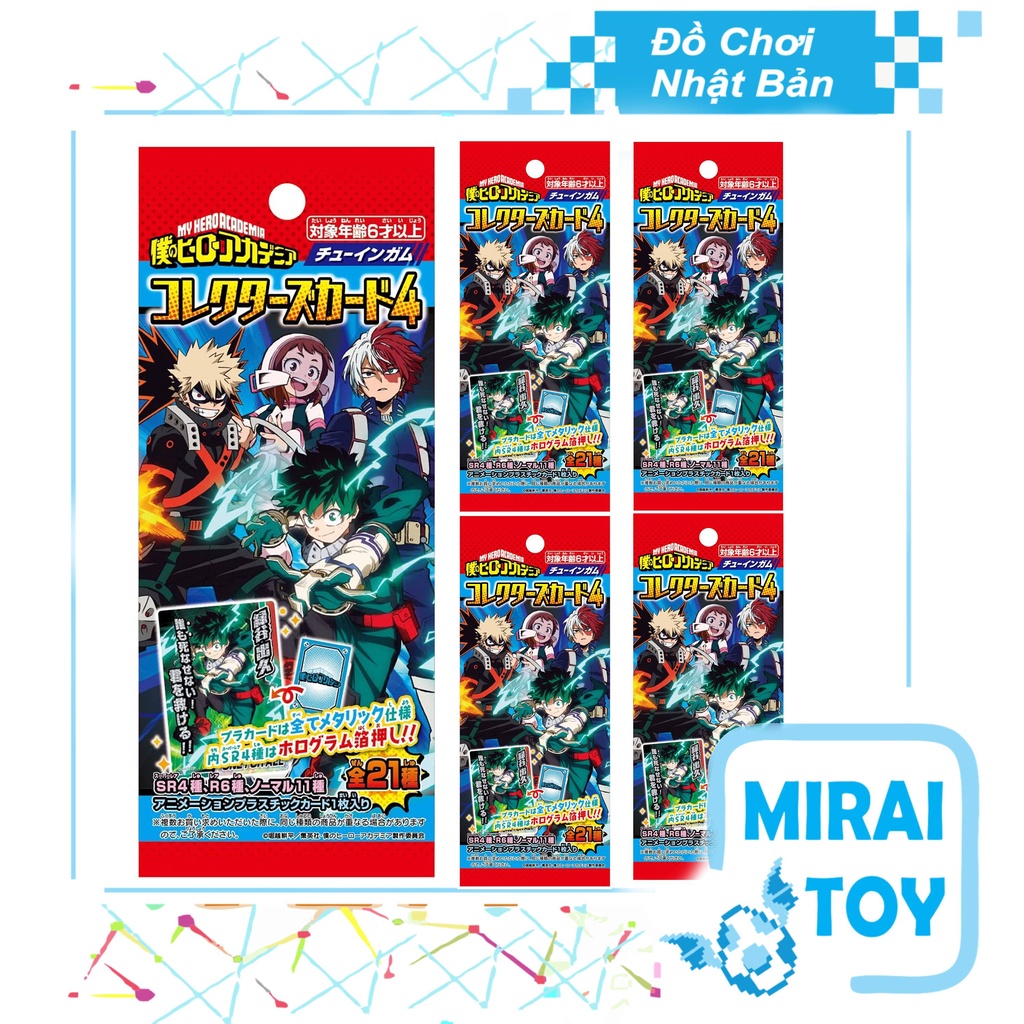 Pack Thẻ Bài My Hero Academia Chính Hãng Chưa Bóc mới 100% - Forte