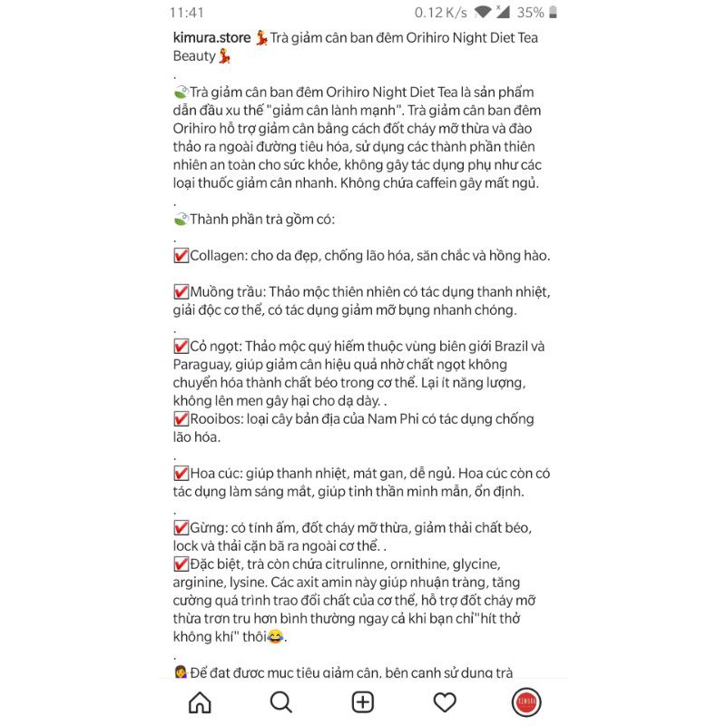 (tạm hết-chuẩn bill nội địa-date xa) Trà Orihiro Night Diet Tea  Beauty nội địa Nhật | Thế Giới Skin Care