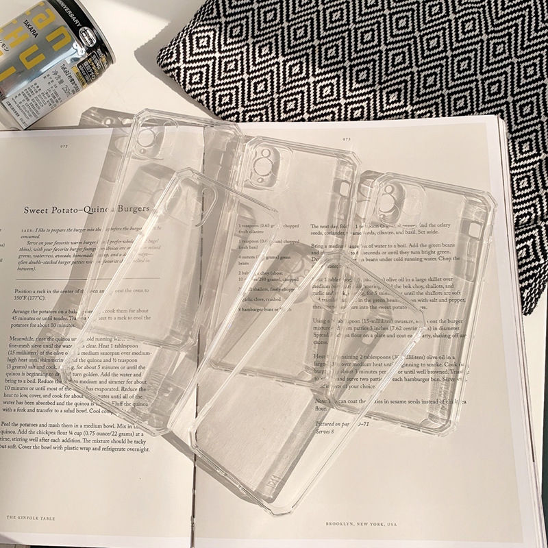 Ốp điện thoại trong suốt thời trang thích hợp cho Iphone11 Pro X Xr Xs Max 8 7 Plus Se2020