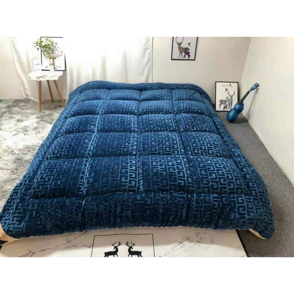 [ SIÊU SALE ] Chăn Lông Cừu Chữ Vạn Đại Hàn Cao Cấp - Hàng Nhập chuẩn loại 1 Có Sẵn Nhiều Màu