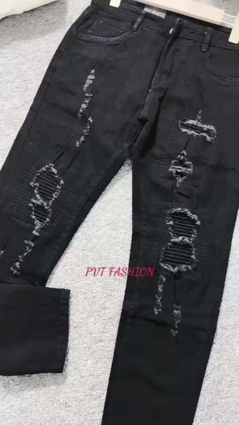 Quần jean dài nam vải denim thêu vá gối phối màu 5 mẫu mới rất đẹp cao cấp chất bò vải dày đẹp co giãn PVT FASHION | BigBuy360 - bigbuy360.vn