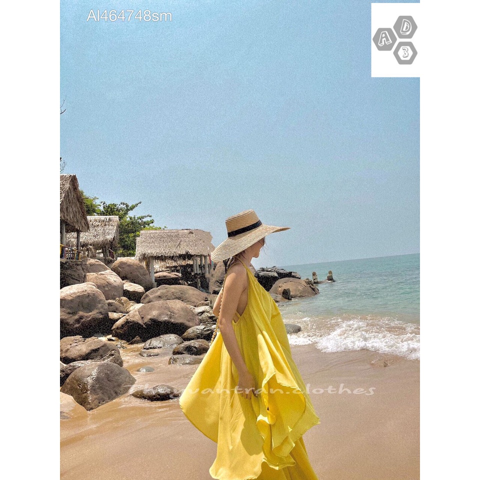 [Mã FAMARAL1 giảm 10K đơn 50K] [FREESIZE] Đầm Maxi Yếm 2 Tầng | BigBuy360 - bigbuy360.vn