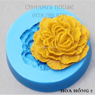 Khuôn 4D silicon- hoa hồng 2