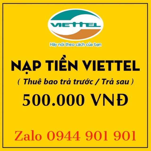Thẻ Viettel 500K