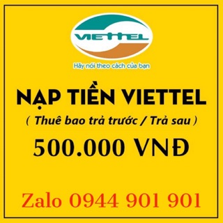 Thẻ viettel 500k
