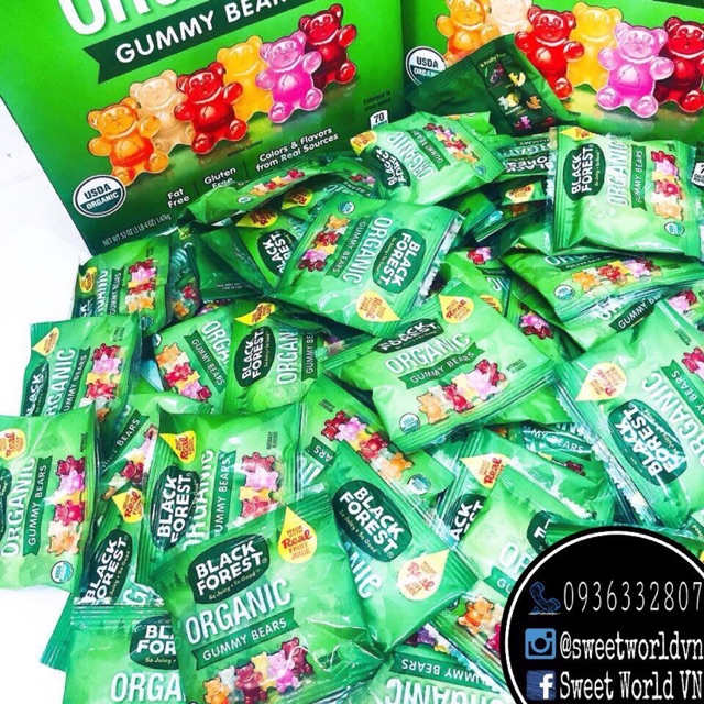 Kẹo dẻo gấu Black Forest (22g) - Mỹ