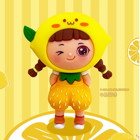 Móc Chìa Khóa Cô Gái Trái Cây Hoạt Hình Sáng Tạo Dễ Thương