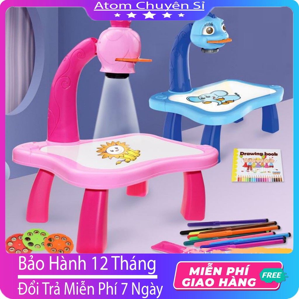 BÀN VẼ CÓ ĐÈN CHIẾU SÁNG THÔNG MINH CHO BÉ - BỘ ĐÈN BÀN MÁY CHIẾU HỌC VẼ THÔNG MINH BẢNG VẼ CHIẾU THIẾU NHI