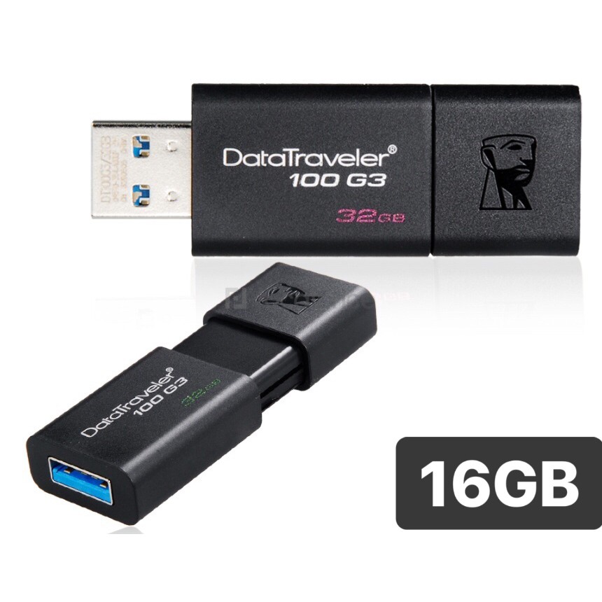 USB Kingston 3.1 DT100G3 32GB /16GB nắp trượt tốc độ upto 100MB/s - Chính Hãng | BigBuy360 - bigbuy360.vn