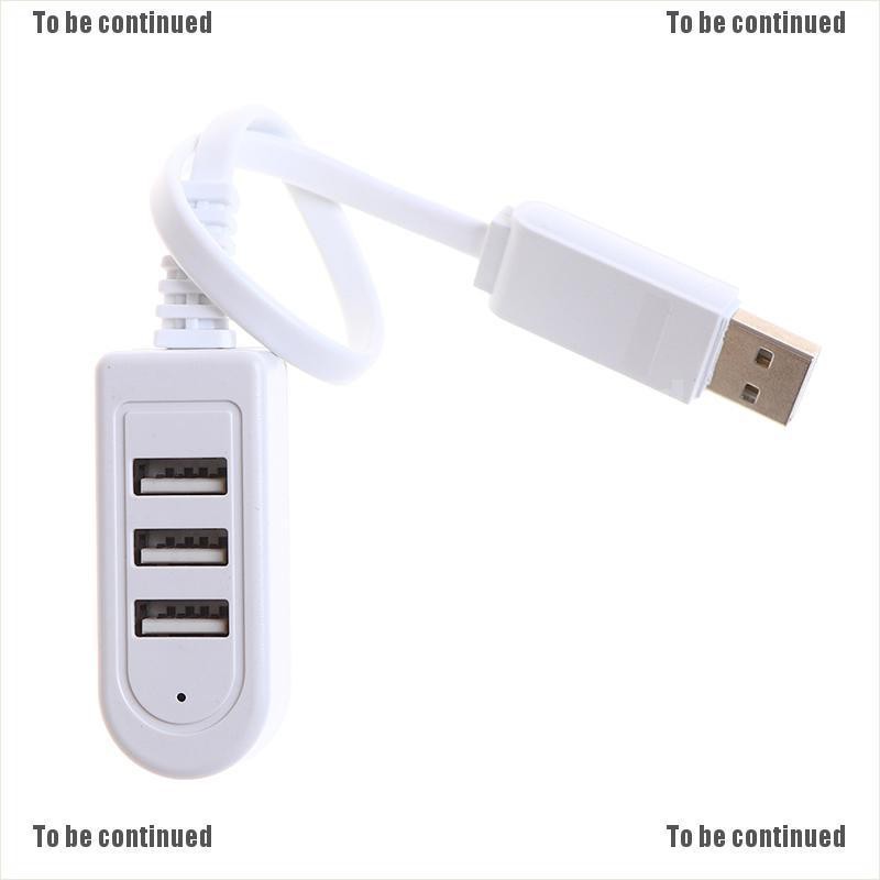 3 Ports USB 2.0 Multi High Speed HUB Splitter Expansion Laptop For Desktop PC